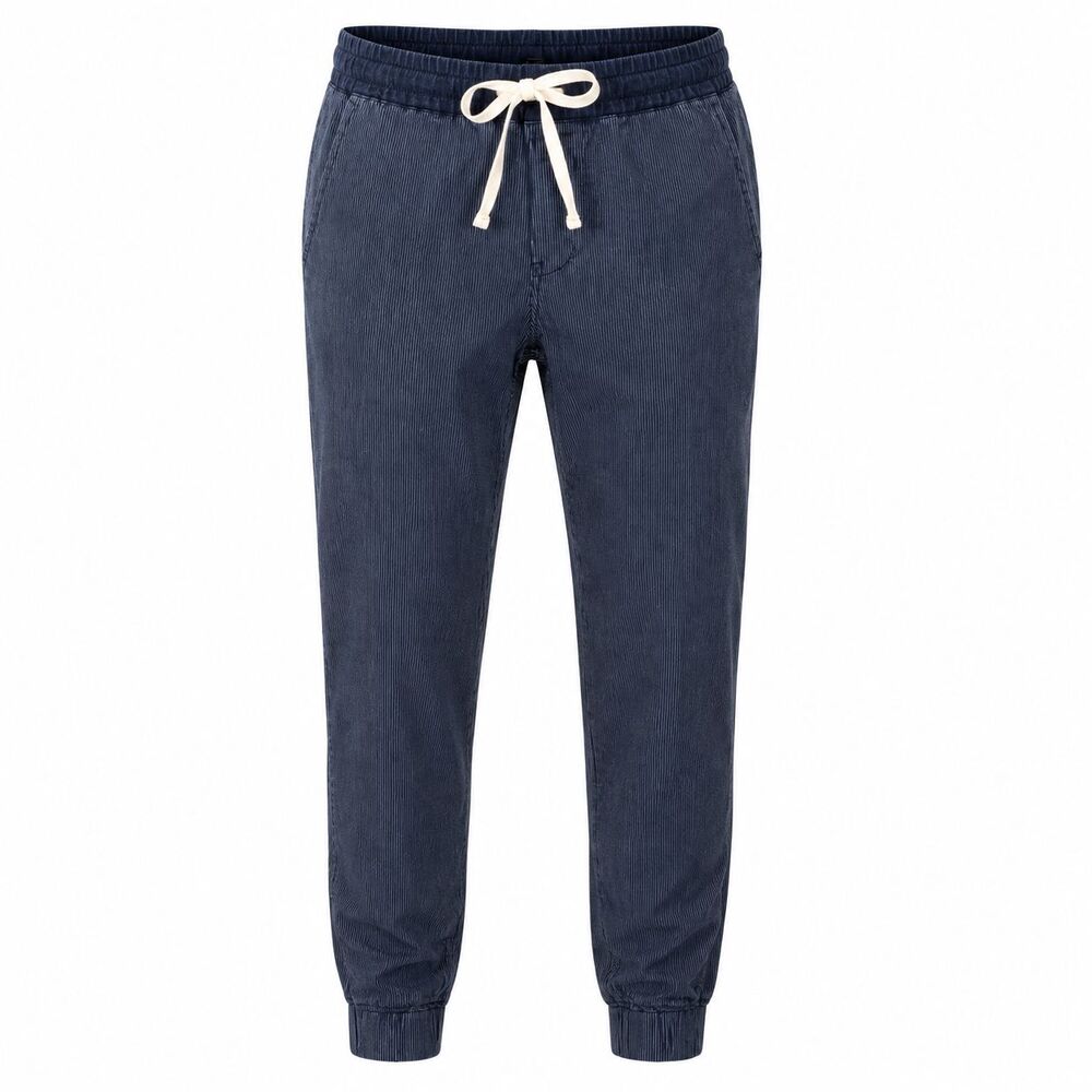 J.Crew Womens Size 2 Navy Pinstripe Jogger Pants Drawstring Coastal Preppy